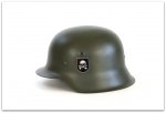 MH075 HEŁM NIEMIECKI M42 SS-TOTENKOPF - FELDGRAU