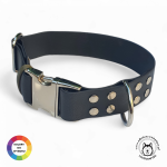 Obroża dla psa z klamrą zatrzaskową ALU-MAX® M (25 - 40 cm) oryginalny BIOTHANE® 38 mm