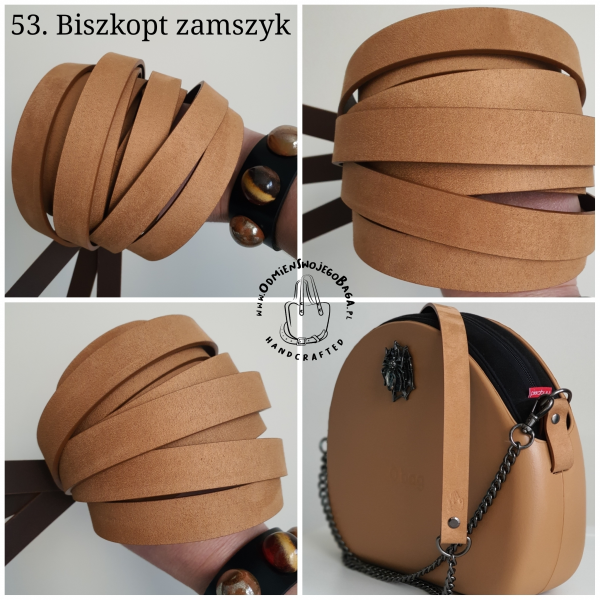 UCHWYTY BEZŁEZKOWE DŁUGIE - &quot;HYMOBAG&quot; - SKÓRA 2 CM