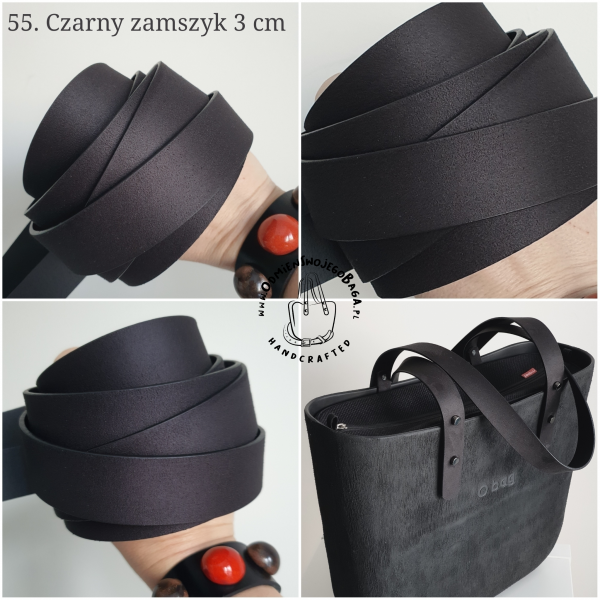 ZESTAW - UCHWYTY DŁUGIE SKÓRA 3 CM + HYMOŁEZKI 3CM