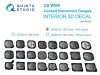 Quinta Studio QD32242 US WWII Cockpit instrument gauges with bezels 3D-Printed & coloured Interior on decal paper (All Kits) 1/32