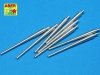 Aber 350L-11 Set of 8 pcs 380 mm barrels for German ships: Bismarck, Tirpitz (1:350)