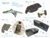 Quinta Studio QD48241 Me 163B 3D-Printed & coloured Interior on decal paper (GasPatch models) 1/48