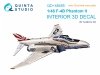 Quinta Studio QD+48485 F-4B Phantom II 3D-Printed & coloured Interior on decal paper (Academy) (with 3D-printed resin parts) 1/48