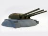 Modelcollect UA72344 Austratt fort coastal artillery site triple 28cm turret Caesar 1/72