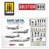 AMMO of Mig Jimenez 7721 HOW TO PAINT BARE METAL AIRCRAFT. COLORS AND WEATHERING SYSTEM SOLUTION BOX