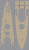 Pontos 35004WD1 HMS Prince of Wales Wooden Deck set (1:350)