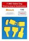 Omask 74830 F-86D Sabre Dog wheel bay plugs (for Revell/Academy) 1/48