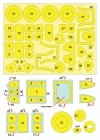 Omask 54037 P-51B Mustang double-sided mask (for Tamiya) 1/48