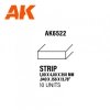 AK Interactive AK6522 STRIPS 1.00 X 4.00 X 350MM – STYRENE STRIP – (10 UNITS)