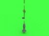 Master GM-35-017 Modern AFV Antenna AT-1011/U HF with tilt adapter RF-1980-AT-001 for KTO Rosomak and other vehicles (1:35)