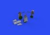 Eduard 648700 F-4B undercarriage legs BRONZE TAMIYA 1/48