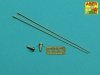 Aber R-44 Zestaw 2 anten VHF pojazdów NATO / Set of 2 NATO antennas with mount bases 1/35