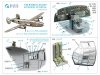 Quinta Studio QD32259 B-24D/B-24J Liberator, Pilot's compartment 3D-Printed & coloured Interior on decal paper (Hobby Boss) 1/32