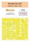 Omask 57039 Dornier Do 24 T mask (for Italeri 1323) 1/72