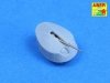 Aber 350L-67 Set of barrels for Italian Battleship: RN Roma 381mm x 9, 152mm x 12, 90mm x 12 (1:350)