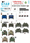 Star Decals 35-C1115 Lebanese Tanks & AFVs 8 1/35