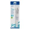 Milan 10468 Blister pack 4 round brushes (goat & synthetic hair) white handle 101w series no 2, 4, 6 and 8