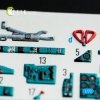 KELIK K72057 MIG-23 ML/MLA INTERIOR 3D DECALS FOR CLEARPROP KIT 1/72