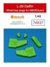 Omask 74837 L-29 Delfín wheel bay plugs (for AMK/Eduard) 1/48