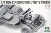 Takom 1016 1/4 ton 4×4 G503 MB Utility Truck ( Jeep Willys ) 1/16