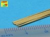 Aber BR06 Brass round rods 0,60 mm length 250 mm x 8 pcs.