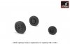 Armory Models AW48408 EE Lightning wheels w/ weighted tires, late 1/48