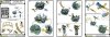 Master SM-350-091 USN 40 mm/56 Bofors twin mount ver.1 / with Mk-51 director - (resin, PE and turned parts) - (6pcs) 1:350