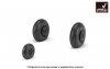 Armory Models AW32016 Iljushin IL-2 Bark late type wheels w/ weighted tyres 1/32