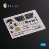 KELIK K72123 BF109-F2/F4 interior 3D decals for Fine Molds kit 1/72