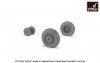 Armory Models AW72413 Fairey Gannet late type wheels w/ weighted tires of checkerboard tire pattern 1/72
