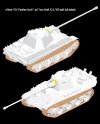 Dragon 6799 Panther Ausf.F w/7.5cm KwK42 L/100 (1:35)