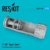 RESKIT RSU72-0188 F-100 SUPER SABRE LATE EXHAUST NOZZLE FOR TRUMPETER KIT 1/72