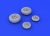 Eduard 672090 MiG-29 wheels 1/72 (TRUMPETER)