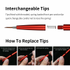 DSPIAE AT-FB02 Fine Brush With Replacable Point Tip - Green / Precyzyjny pędzel z wymienną końcówką