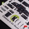 KELIK K48080 O-2A Skymaster interior 3D decals grey decoration type for ICM kit 1/48