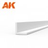 AK Interactive AK6560 ANGLE 2.0 X 2.0 X 350MM – STYRENE ANGLE – (4 UNITS)