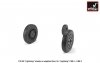 Armory Models AW32401 EE Lightning wheels w/ weighted tires, early 1/32