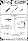 Master AM-72-144 T-45 Goshawk - Pitot Tube & Angle Of Attack probe 1/72