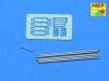 Aber R-41 Barrel cleaning rods with brackets for Tiger I Tunisia (1:35)