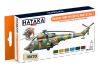 Hataka HTK-CS116 Polish AF / Army Helicopters paint set vol. 1 6x17ml