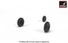 Armory Models AW72051 Mikoyan MiG-19 Farmer wheels w/ weighted tires 1/72