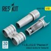 RESKIT RSU32-0196 F-4 (E, J, F, G, S) Phantom II exhaust nozzles for Tamiya kit (3D Printed) 1/32