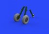 Eduard 632129 Spitfire Mk. IX wheels 4 spoke w/ smooth tire TAMIYA 1/32