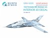 Quinta Studio QDS+32229 Tornado IDS German 3D-Printed & coloured Interior on decal paper (Italeri) (Small version) (with 3D-printed resin parts) 1/32