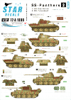 Star Decals 72-A1008 SS-Panthers (2) SS-Das Reich and 3. SS-Totenkopf. 1/72