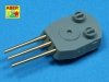 Aber 1:700L-18 Set of 9 pcs 406 mm barrels for ships: Nelson, Rodney 1/700