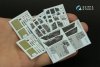 Quinta Studio QD32100 F/A-18F late / EA-18G 3D-Printed & coloured Interior on decal paper (Trumpeter) 1/32