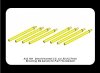 Aber A32109 Set of 8 turned cal .50 (12,7mm) U.S. Browning M2 barrels for P-47 Thunderbolt (1:32)