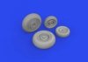 Eduard 648864 Mi-8MT wheels ZVEZDA 1/48